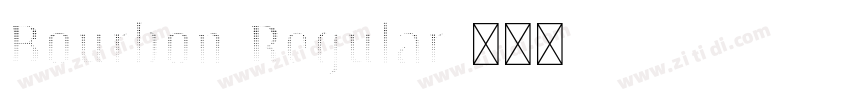 Bourbon Regular字体转换